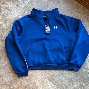 Under Armour Women’s 2XL Crop Blue Pullover Sweatshirt NWT